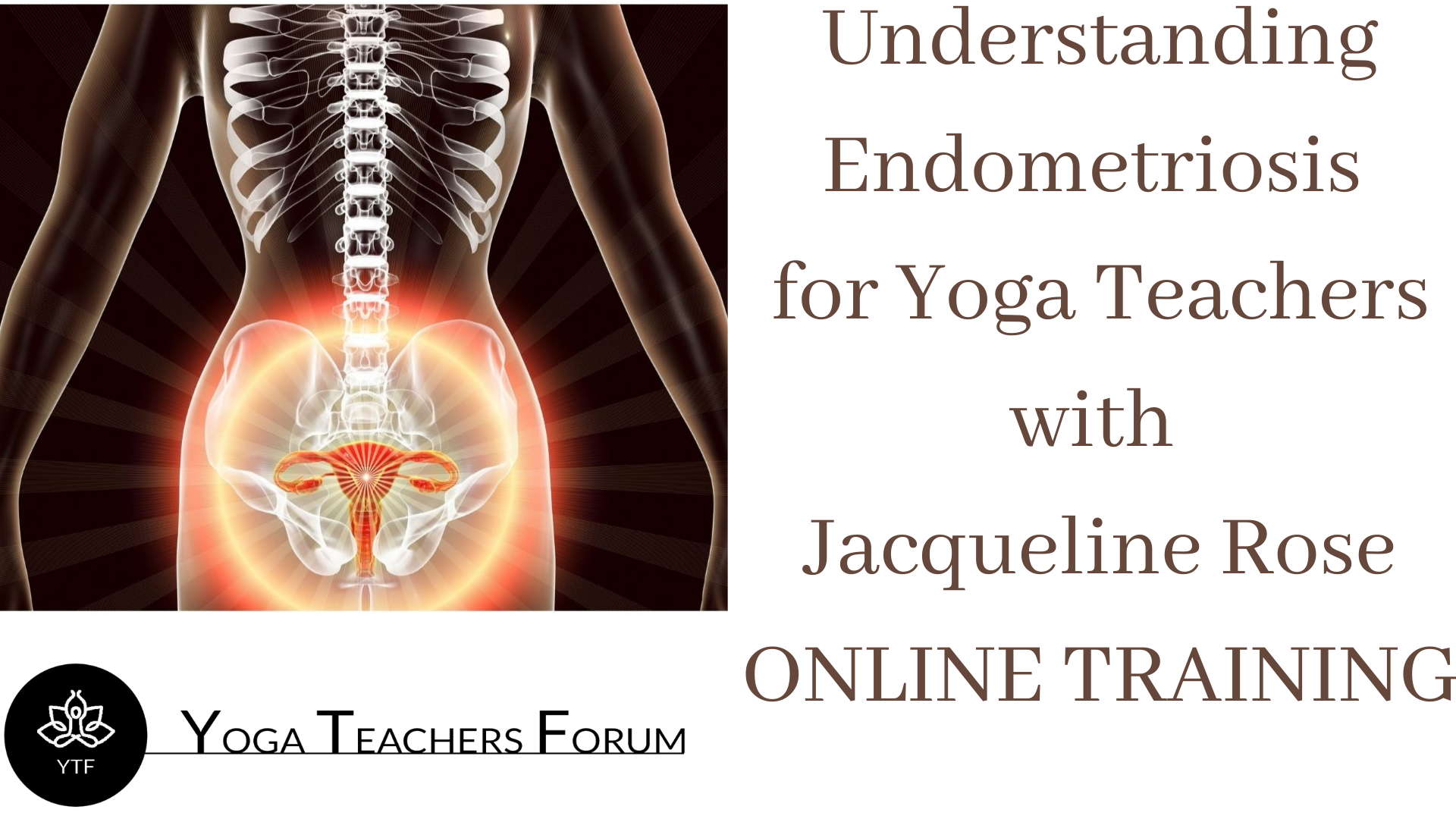 Understanding Endometriosis for Yoga Teachers with Jacqueline Rose ONLINE TRAINING